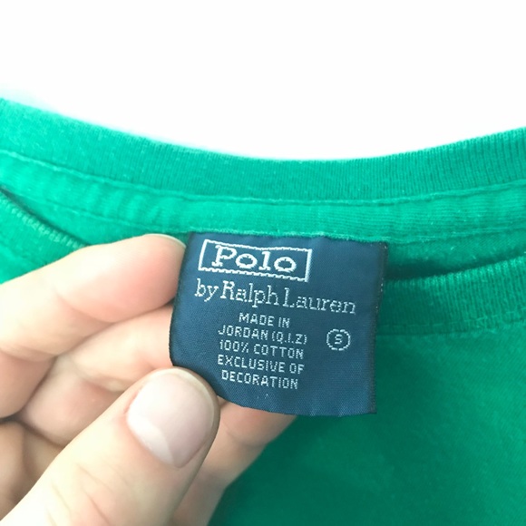 Polo by Ralph Lauren Green T Shirt Small - Picture 3 of 5